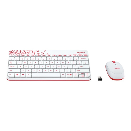 Logitech MK240 Combo Wireless White Keyboard & Mouse