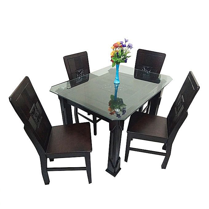 Nurjahan Furniture Dining Table with 4 Chair DI-46