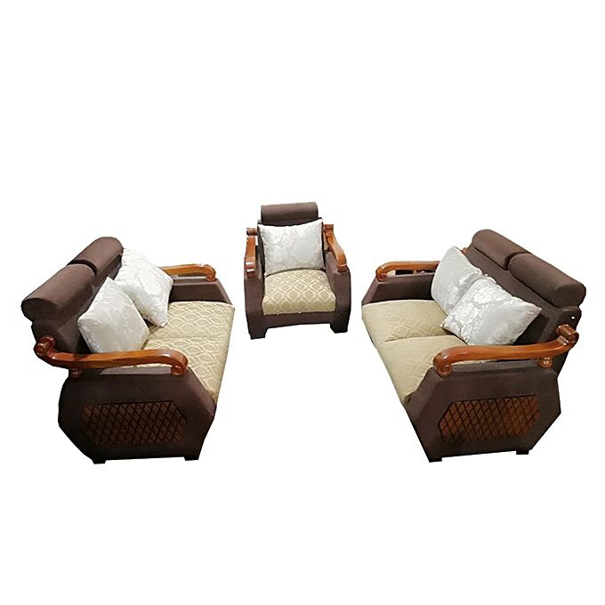 Nurjahan Furniture Gorjon Wood Sofa Set  SA-152