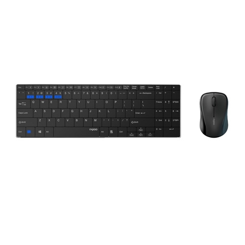 Rapoo 9060 Wireless Black Keyboard & Mouse Combo