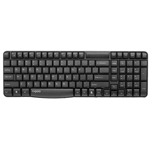 Rapoo E1050 Black Wireless Keyboard with Bangla