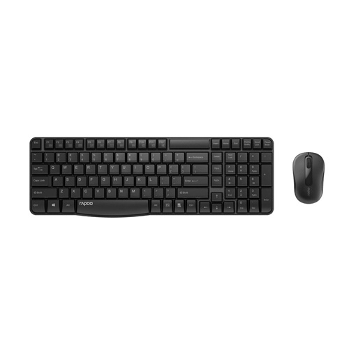 Rapoo X1800S Black Wireless Keyboard & Mouse Combo with Bangla