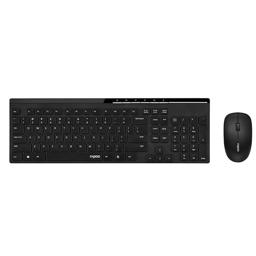 Rapoo X8100 Black Wireless Multi-media Keyboard & Mouse Combo