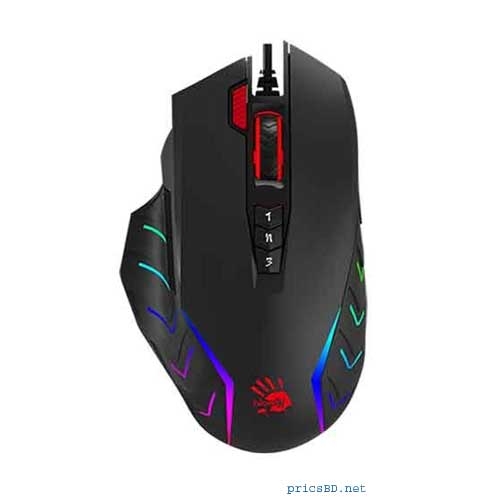 A4 Tech Bloody J95s 2-FIRE RGB ANIMATION Black Wired Gaming Mouse