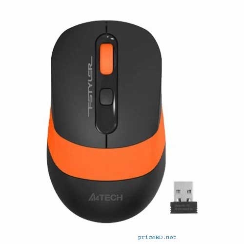 A4 Tech FG10 Black-Orange Wireless Mouse