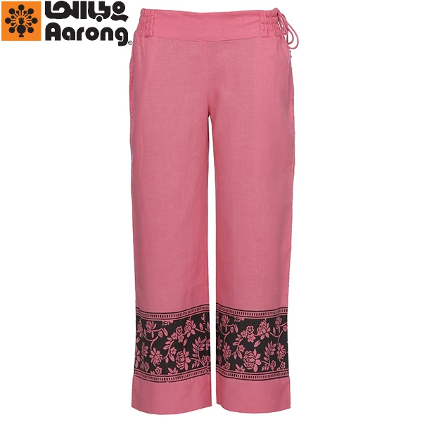 Aarong Pink Printed Ramie Cotton Trouser