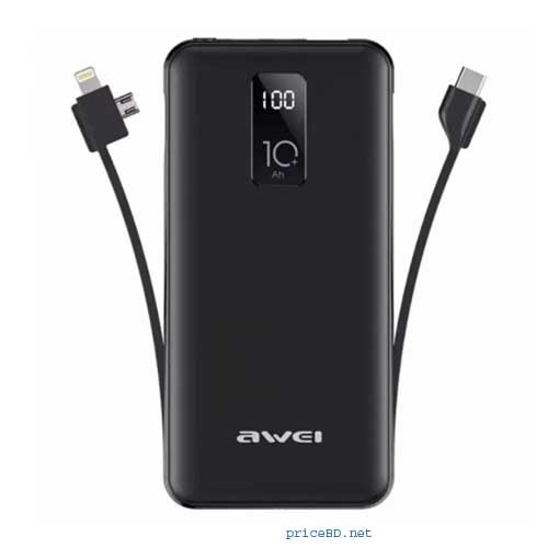Awei P41K 10000mAh Type C Micro USB Power Bank