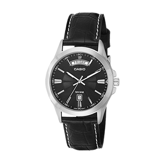 Casio Leather Analog Watch For Men  MTP-1381L-1AVDF
