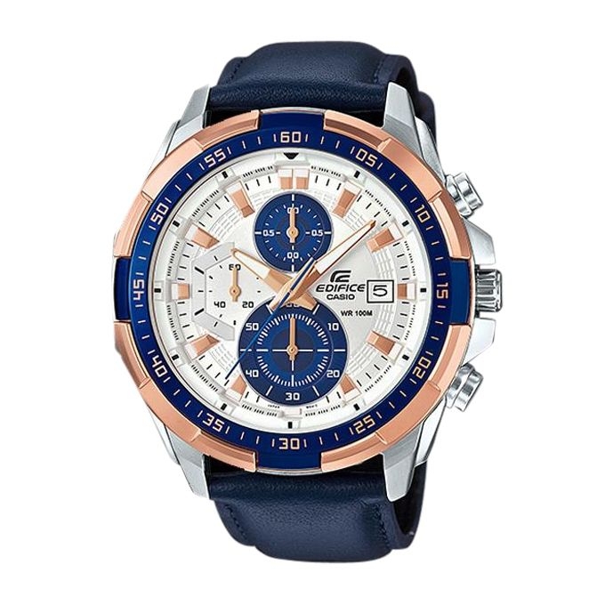 Casio Leather Chronograph Watch For Men EFR539L