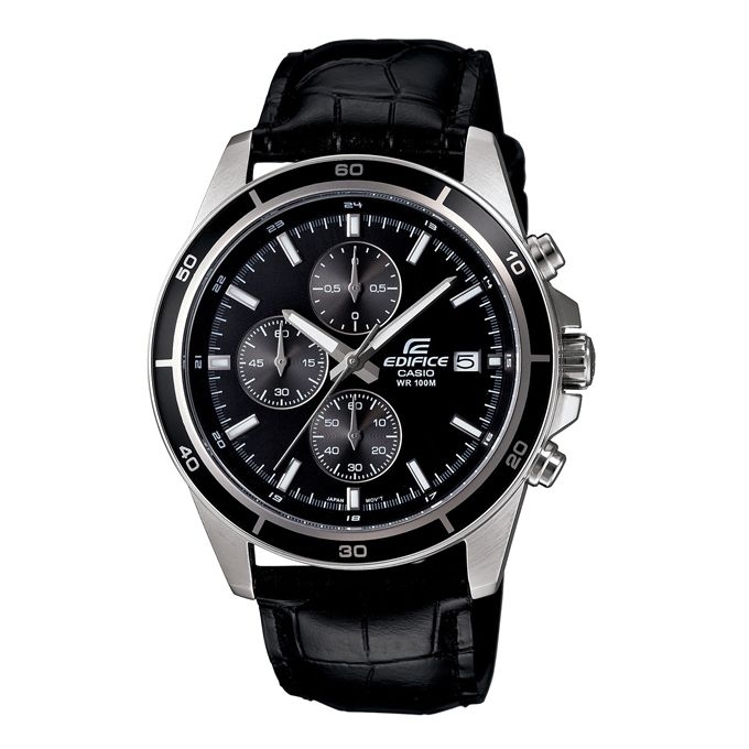 Casio Leather Chronograph Wrist Watch For Men  EDIFICE EFR-526L-1AVUDF
