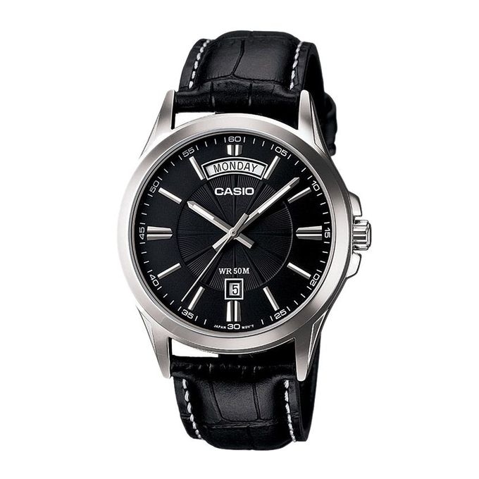 Casio Leather Wrist Watch For Men MTP 1381L 1AVDF