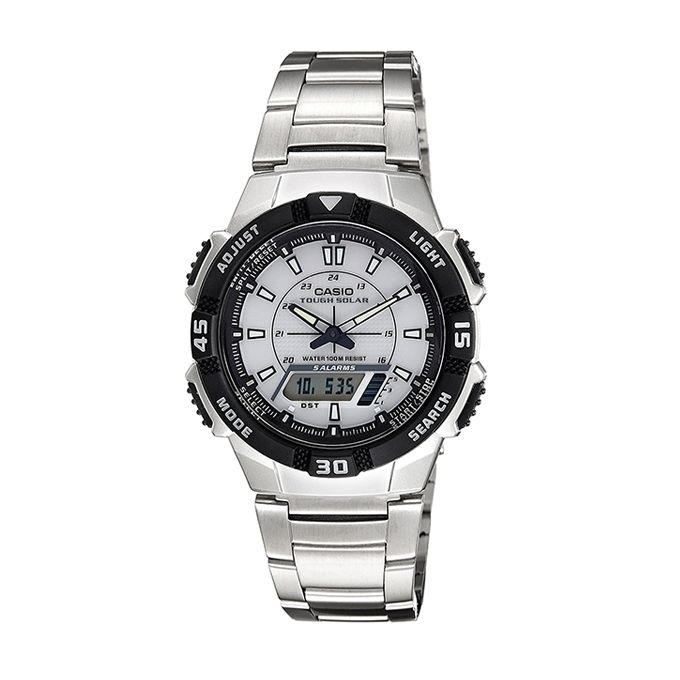 Casio Stainless Steel Digital Watch For Men  AQS800WD-7EV