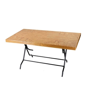 DPL 6 Seat Decorate St/Leg Table Classic Wood 82454