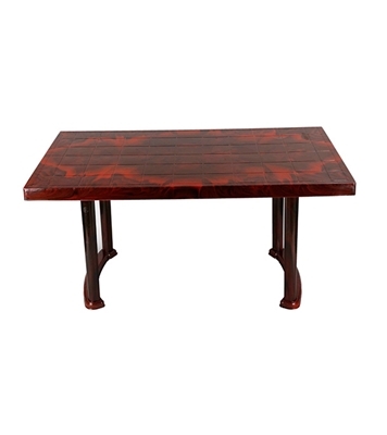 DPL Table 4 Seated Sq Plus Rose Wood 86243