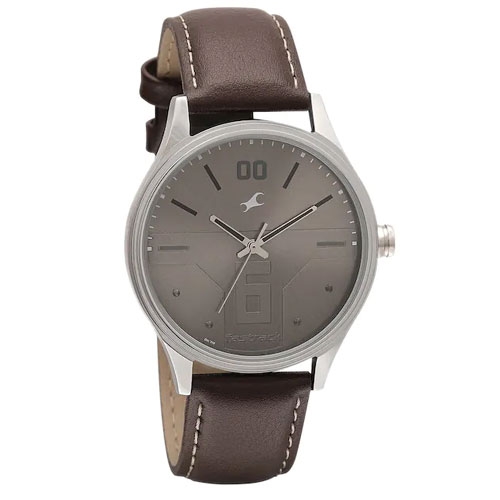 Fastrack Leather Analogue Watch For Women NG6046SL03C