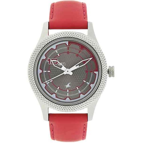 Fastrack Leather Strap Watch 6158SL02