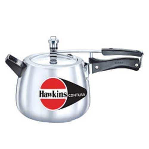 Hawkins Contura White 4 Ltr Aluminium Pressure Cooker