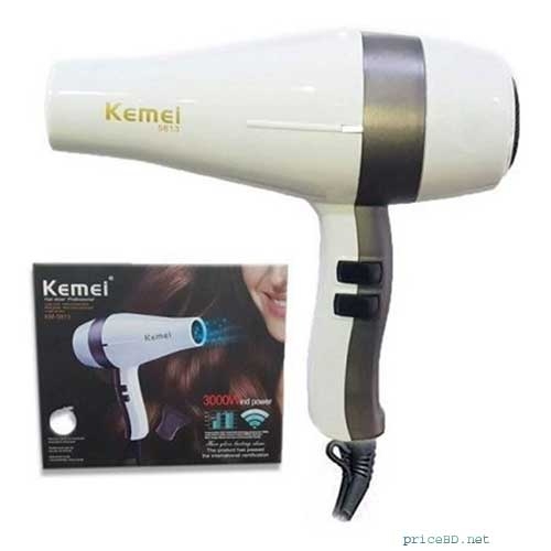 Kemei KM-5813 Professional Hair Dryer 3000W wind power
