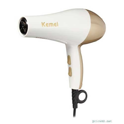 KM-810 4 in 1 Hair Dryers - White and Gold