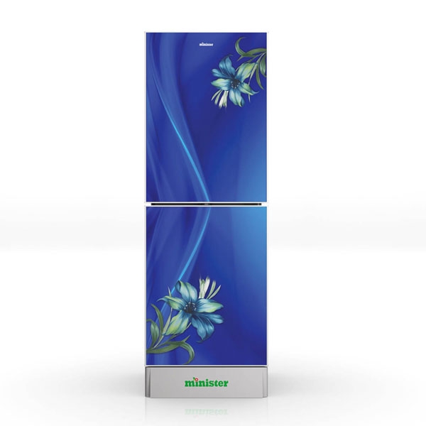 Minister M-254 OCEAN BLUE WITH FLOWER Refrigerator