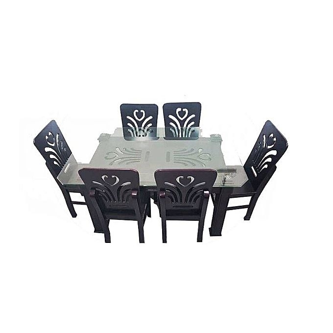 Nurjahan Furniture Dining Table with 6 Chair DI-42