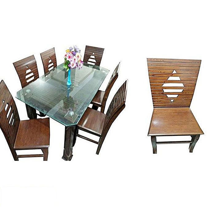 Nurjahan Furniture Dinning Table with 6 Chair DI-59