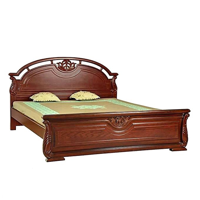 Nurjahan Furniture Malaysian Processed Wood Semi-Box Bed BD -126