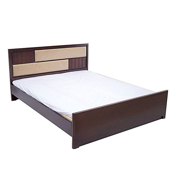 Nurjahan Furniture Malaysian Processed Wood Semi-Box Bed BD-128