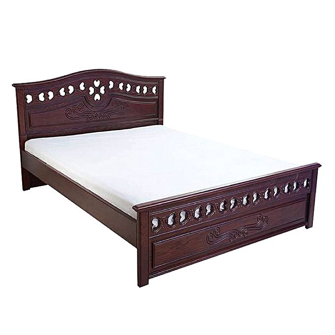 Nurjahan Furniture Malaysian Processed Wood Semi-Box Bed  BD-129