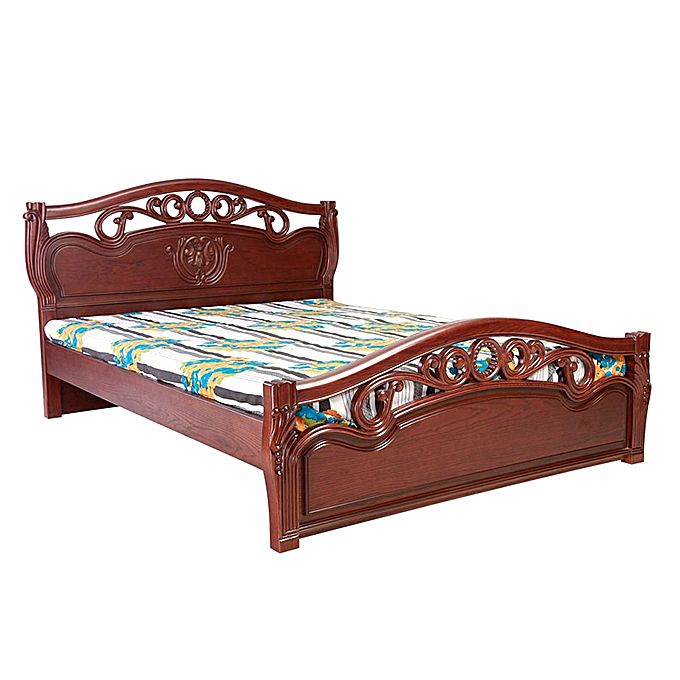Nurjahan Furniture Malaysian Processed Wood Semi-Box Bed BD -130