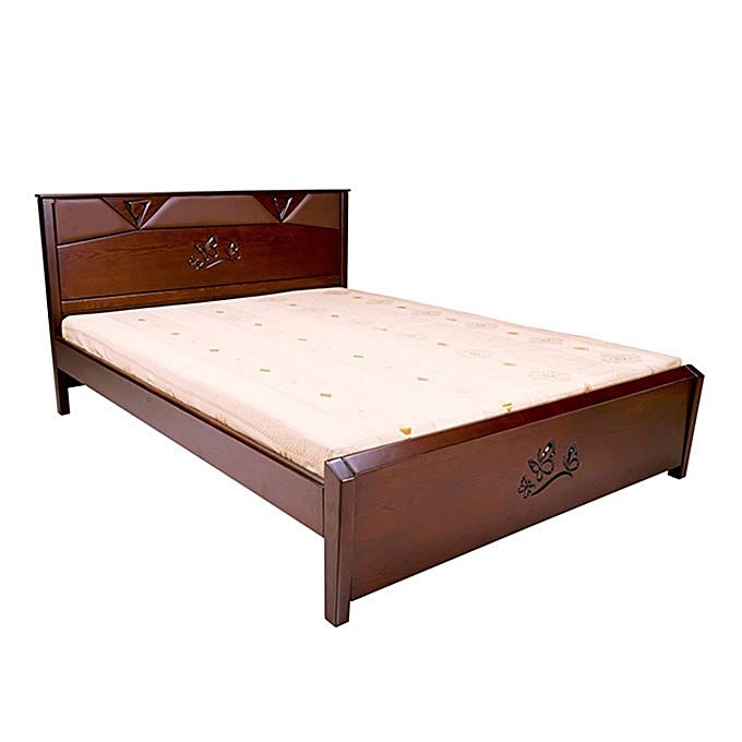 Nurjahan Furniture Malaysian Processed Wood Semi-Box Design Bed BD-139