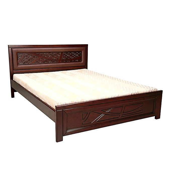 Nurjahan Furniture Malaysian Processed Wood Semi-Box Design Bed BD-141