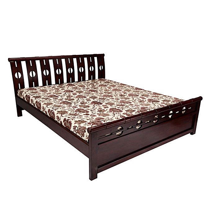 Nurjahan Furniture Malaysian Processed Wood Semi-Box Design Bed BD-142