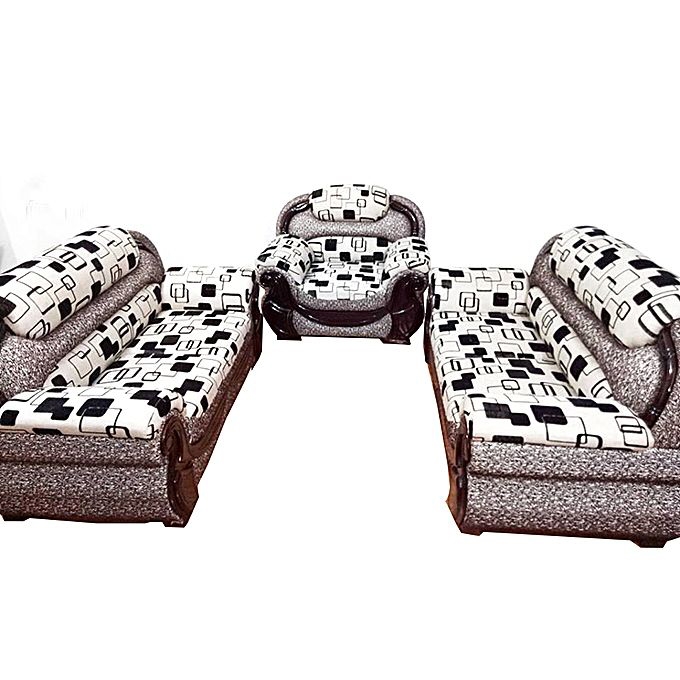 Nurjahan Furniture Malaysian Processed Wood with Godi Design Sofa Set  SA-334