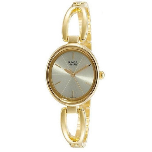 Titan Stainless Steel Analog Watch For Women 2579YM01