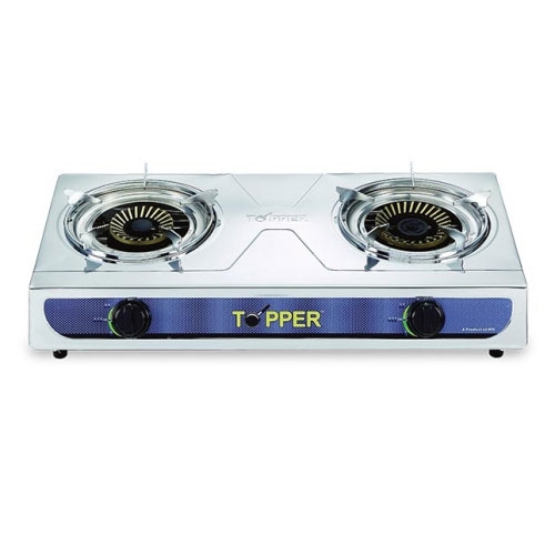 Topper Double SS Auto Gas Stove NG A-213