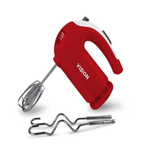 VISION Electric Hand Mixer-VIS-HM-002 Red