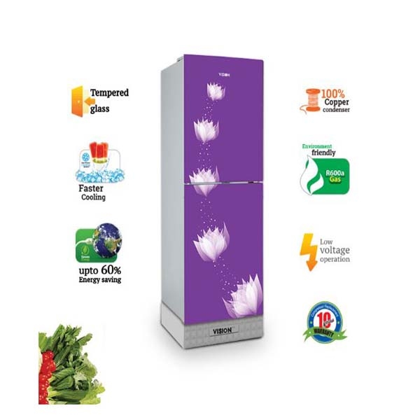 VISION GD Refrigerator RE 180L White Lily Purple TM