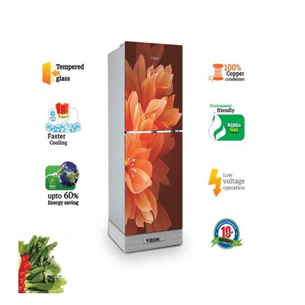 VISION GD Refrigerator RE 200L Lily Orange TM