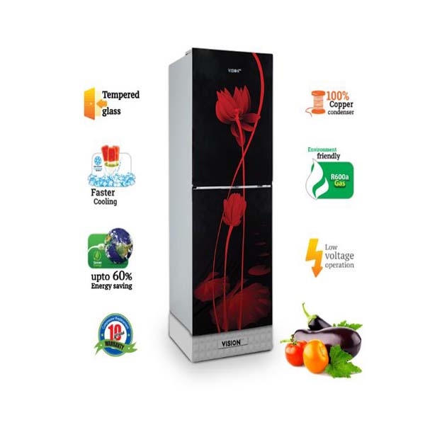 VISION GD Refrigerator RE 216L Red Lily BM