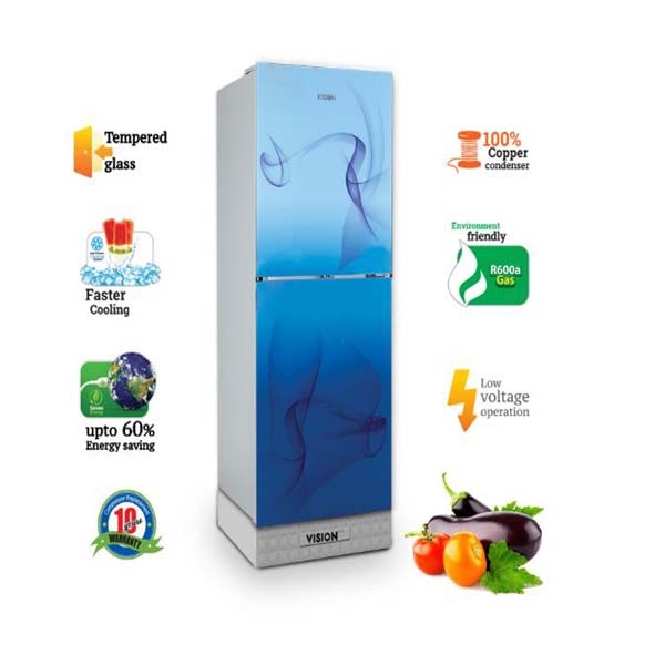 VISION GD Refrigerator RE 222L Blue Mist 3D TM