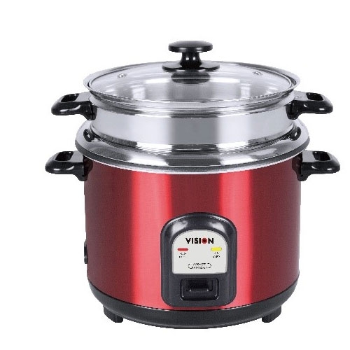 Vision RC- 1.8 L 40-06 SS Red (Double Pot) Rich Cooker