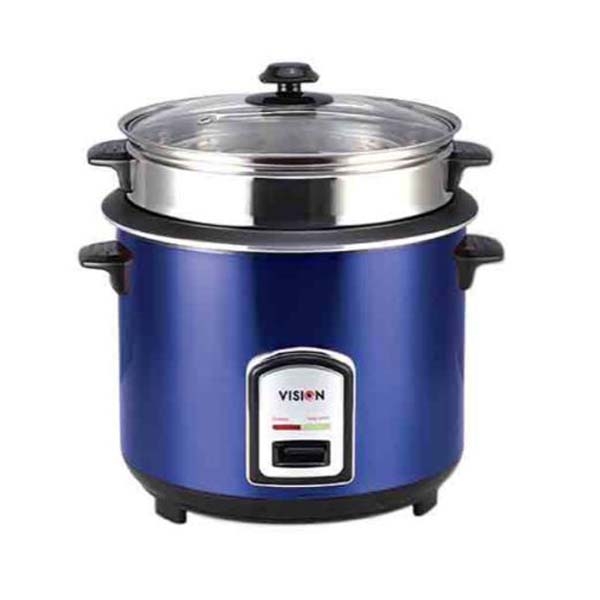 Vision Rice Cooker 1.0 L 100 SS Blue (Single Pot)