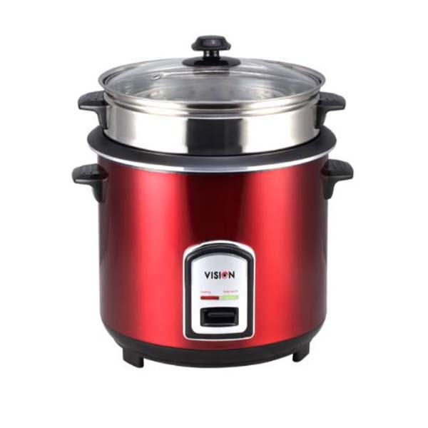 Vision Rice Cooker 1.0 L 100 SS Red (Single Pot)