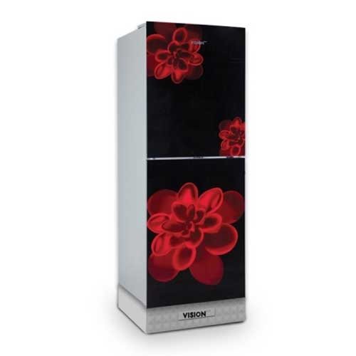 Vision VSN GD Refrigerator RE-238L Red Rose Flower-BM